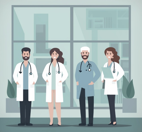 Doctors at the clinic
